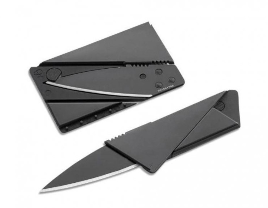 Nůž plochý skládací ve tvaru kreditní karty